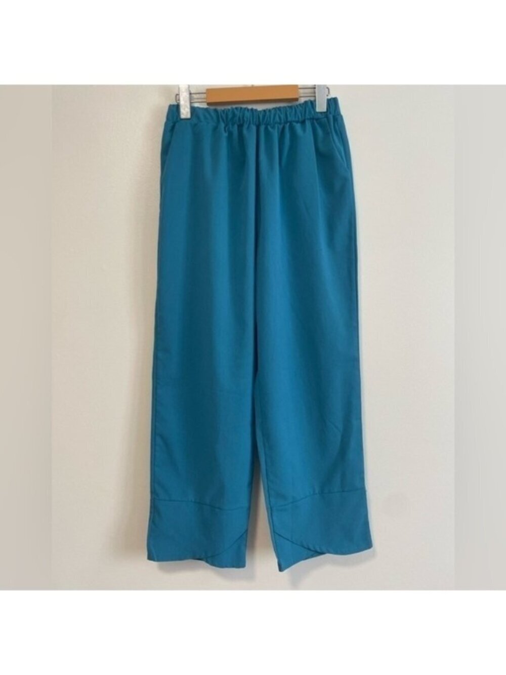 Teal Blue  Pull On Straight Leg Pants